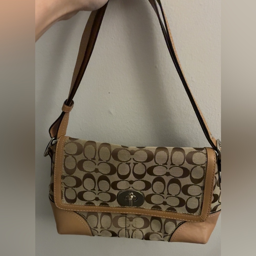 Coach signature handbag